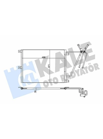 KALE 342565 | Klima Radyatörü (Kondenser) 97-03 Vectra.B 2.0-2.2Dti 16V