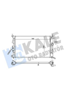 KALE 374100 | Radyatör 96-Vectra.B 2.5İ *X25xe*