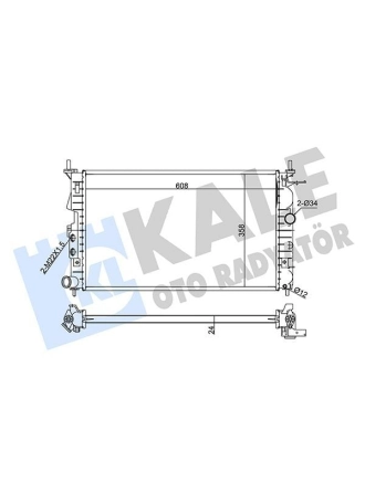KALE 374100 | Radyatör 96-Vectra.B 2.5İ *X25xe*