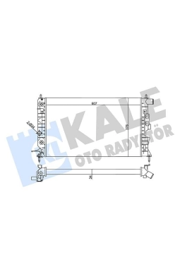 KALE 357040 | Radyatör 95-02 Vectra.B + Ac + Os Klasık