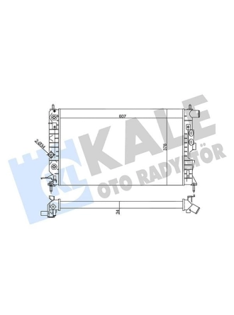 KALE 357040 | Radyatör 95-02 Vectra.B + Ac + Os Klasık