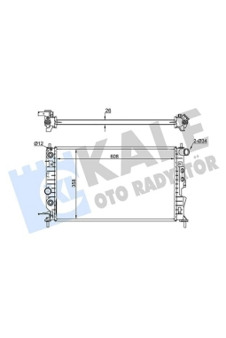 KALE 374200 | Radyatör 95-02 Vectra.B + Ac + Os Klasık