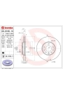 BREMBO 09.9165.10 | Fren Diski Seti Ön Havalandırmalı Vectra C 5 Bijon | 2 Adet