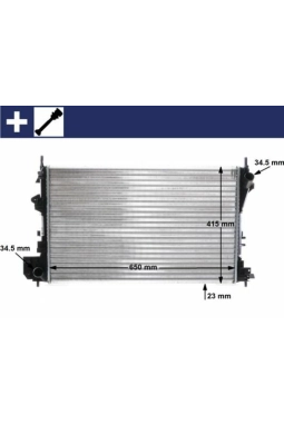 MAHLE CR40000S | Opel Vectra C 1.6 / 1.8 Benzinli Motor Su Radyatörü (BRAZING) Ürün 2002-2006