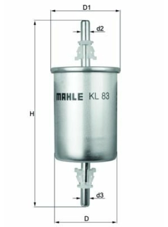 MAHLE KL83 | Benzin Filtresi Ast.G-Corsa.C-Vectra.C 98-Brava