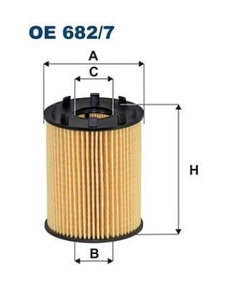 FILTRON OE682-7 | Yağ Filtresi 10-Doblo-Egea-Fiorino-Panda-500-Bipper-Nemo 1.3Mjt Euro6