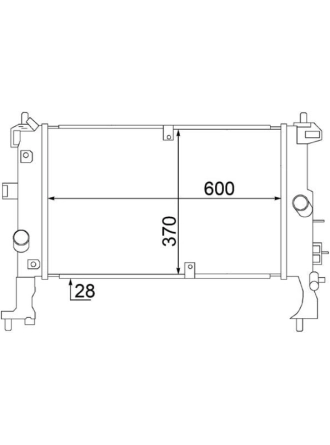 MAHLE CR1500000S | Radyatör 03-Meriva 1.3D *Z13dt*