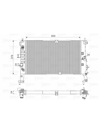 VALEO 734386 | Su Radyatörü (Opel Meriva 1.3 1.7Cdtı)