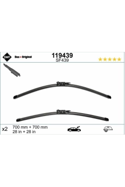 VALEO 119439 | Silgi Süpürgesi Tk 70 + 70Cm 13-Kuga *Sp*