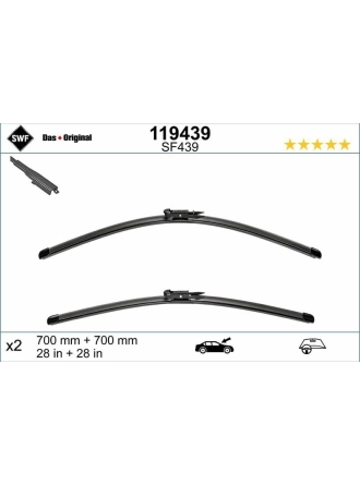 VALEO 119439 | Silgi Süpürgesi Tk 70 + 70Cm 13-Kuga *Sp*