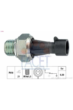 FACET 7.0096 | Yağ Basınç Müşürü (0,30) Ducato Boxer Jumper Master II Doblo Nemo Bipper Swift