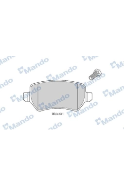 MANDO MBF015200 | Fren Balata Arka 04-14 Astra.H
