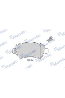 MANDO MBF015201 | Fren Balata Arka 12-Ceed