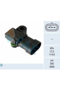 FAE 15143 | Emme Manifold Basınç Sensörü Cruze Astra H Zafira B Z16xep Z16xer A16xer A18xer