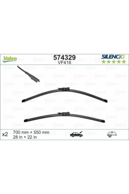 VALEO 574329 | Silgi Süpürgesi Tk 70 + 55Cm Zafira.B Muz