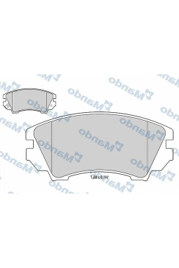 MANDO MBF015254 | Fren Balata Ön 09-Insignia (Jant:17) *U.K**