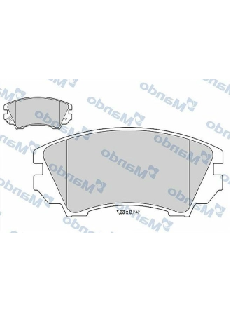 MANDO MBF015254 | Fren Balata Ön 09-Insignia (Jant:17) *U.K**