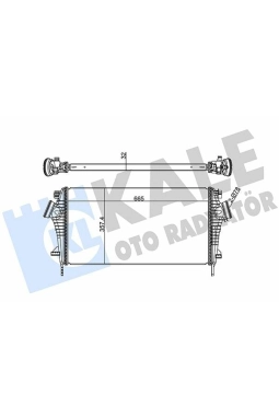 KALE 345700 | Turbo Radyatörü (Intercooler) Insignia 1.6 16V 2.0D *A16let-A20dmh*