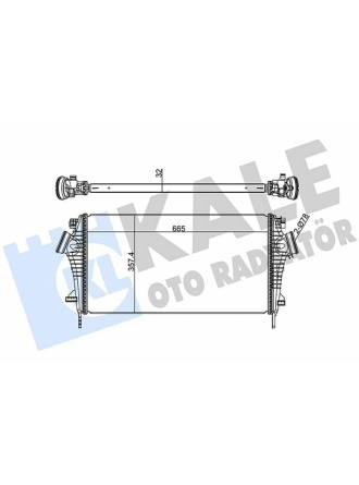 KALE 345700 | Turbo Radyatörü (Intercooler) Insignia 1.6 16V 2.0D *A16let-A20dmh*