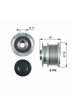GATES OAP7178 | Alternatör Kasnağı 10-Astra.J-Insignia 2.0D *A20dth*