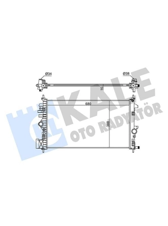 KALE 346175 | Radyatör 08-Insignia 1.6 16V *A16xer-A16let*