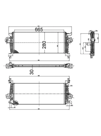 MAHLE CI515000S | Turbo Radyatörü (Intercooler) Insignia *A16xht* + Os