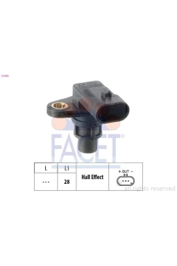 FACET 9.0388 | Eksantrik Devir Sensörü Opel Astra H / Vectra C / Zafira B Z19dth / Insignia A20dth