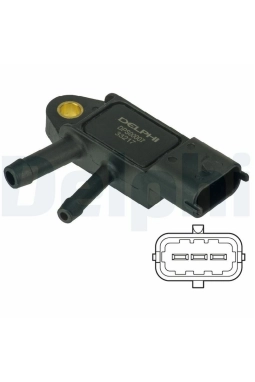 DELPHI DPS00007 | Basınç Sensörü Egzoz 09-Linea-Doblo-Fiorino-500-500L-Idea 1.3Mjt-1.6Mjt-2.0Mjt