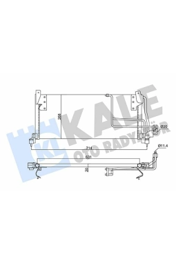 KALE 382525 | Kondenser Opel Combo Corsa B 1.2 1.4 1.7D 93 / 01-[631X368x20]