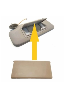 Opel İnsignia Güneşlik Ayna Kapağı (Bej) Işıklı Ayna İçin Uygun
