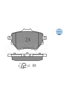 MEYLE 0252583917 | Fren Balatası Opel Grandland X / Combo E (268mm) Arka