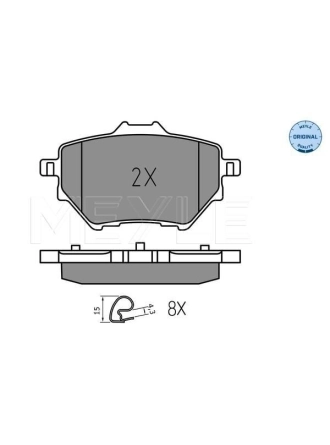MEYLE 0252583917 | Fren Balatası Opel Grandland X / Combo E (268mm) Arka