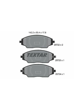 TEXTAR 2572201 | Fren Balatası Chevrolet Aveo T300 11-Ön