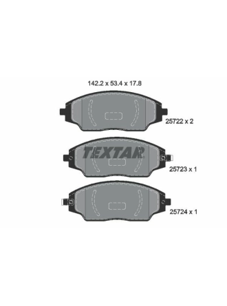TEXTAR 2572201 | Fren Balatası Chevrolet Aveo T300 11-Ön