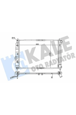 KALE 372300 | Radyatör 05-Kalos-Aveo 1.4 16V + Os