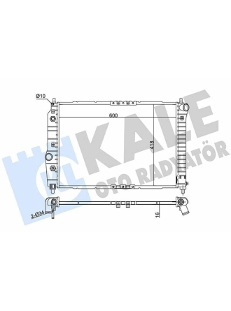 KALE 372300 | Radyatör 05-Kalos-Aveo 1.4 16V + Os