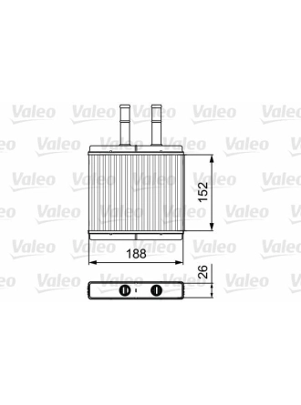 VALEO 812442 | Kalorifer Radyatörü 03-Kalos-Aveo 1.2İ
