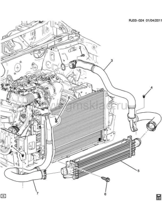 PSA 95920451 | Chevrolet Yeni Aveo 1.3 T300 Sağ Turbo Kısa Hortum Orijinal