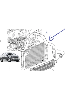 PSA 95182748 | Chevrolet Aveo 1.3 Turbo Çıkış Hortumu (.95182748)