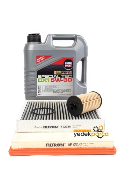 Chevrolet Cruze1.4 Turbo Filtre Seti Filtron / LIQUI MOLY Special Tec DX1 GEN3 5W-30 Motor Yağı 4 Litre