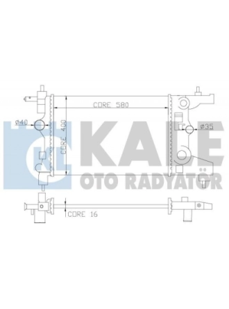 KALE 355200 | Chevrolet Cruze 1.6 Benzinli (A16XER) Su Radyatörü Otomatik Vites 2010