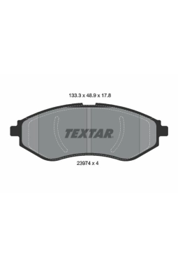 TEXTAR 2397401 | Fren Balatası Chevrolet Aveo / Kalos 04- Ön