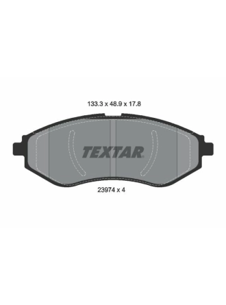 TEXTAR 2397401 | Fren Balatası Chevrolet Aveo / Kalos 04- Ön
