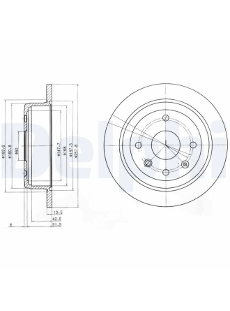 DELPHI BG4091 | Chevrolet Lacetti Arka Disk Takım Sağ/Sol