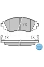 MEYLE 0252323417 | Chevrolet Lacetti Ön Fren Balatası