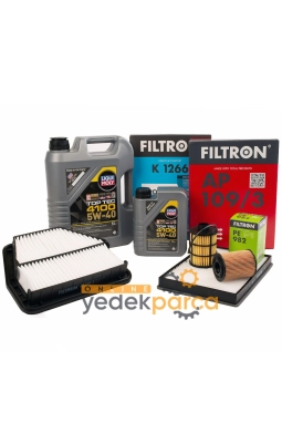 Chevrolet Captiva C100 2.0 Dizel Periyodik Bakım Seti Filtron Filtre / Liqui Moly 5W40 4100 6 LT Motor Yağlı 2007-2011