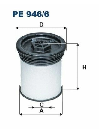 FILTRON PE946-6 | Mazot Filtresi Antara-Captiva 2.2Cdti
