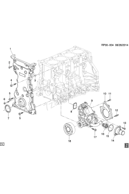OEM / ORJİNAL 25190143 | Chevrolet Yeni Captiva C140 2.0 Dizel Termostat Kapağı Oem
