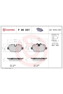 BREMBO P06037 | Fren Balatası Arka (BMW E87-90)