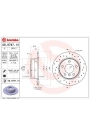 BREMBO 08.9787.1X | Fren Diski Arka Delikli BMW E81-E87 116I 118D 118I | 2 Adet